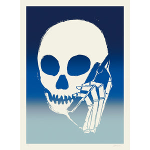 SKULLPHONE Limited Edition Print, 2019 Blue Fade