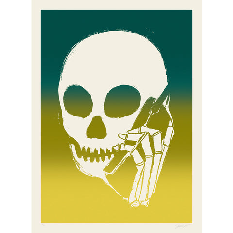 SKULLPHONE Limited Edition Print, 2019 Green Fade