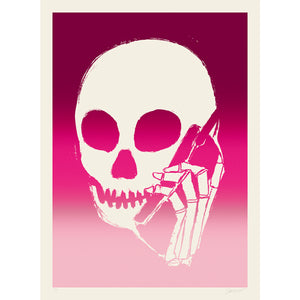 SKULLPHONE Limited Edition Print, 2019 Pink Fade