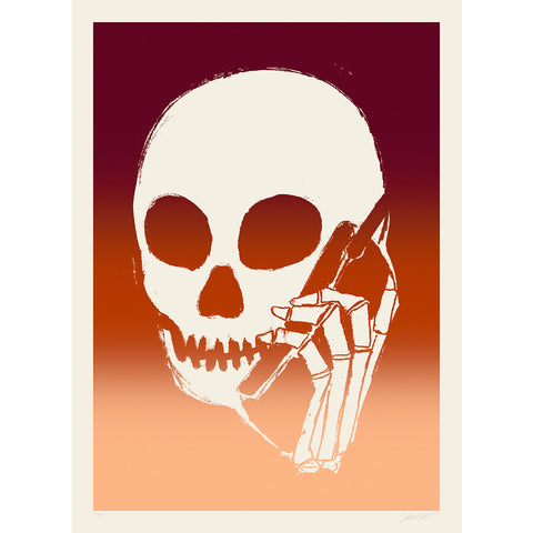 SKULLPHONE Limited Edition Print, 2019 Terra-cotta Fade