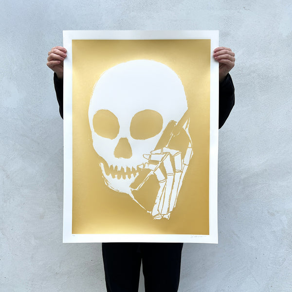 SKULLPHONE GOLD Limited Edition Print, 2023