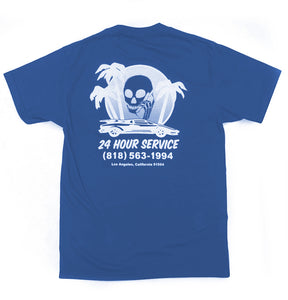 SKULLPHONE Service Pocket Tshirt Blue