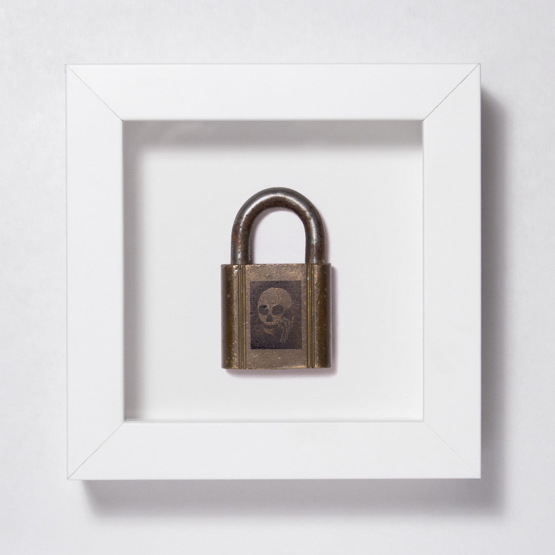 Skullphone Lock - Brass