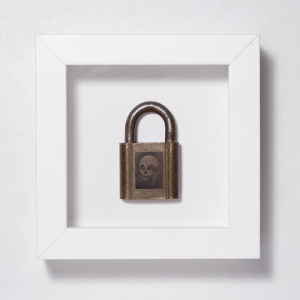 Skullphone Lock - Brass