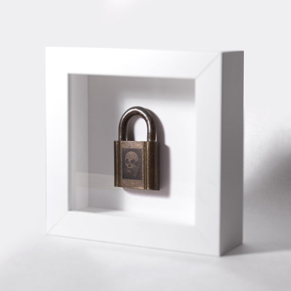 Skullphone Lock - Brass