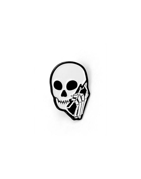 SKULLPHONE Small Enamel Lapel Pin