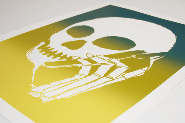 SKULLPHONE Limited Edition Print, 2019 Green Fade