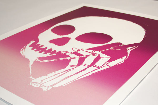 SKULLPHONE Limited Edition Print, 2019 Pink Fade